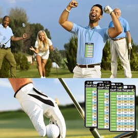 10 Pcs Golf Club Range Chart Card 2 x 3.5 inch Golfers Quick Reference Distance Card Golf Club Range Estimation Cheat Sheet Golfing Guide Cards for Golf Yardage Book Golf Club Game Scorecard