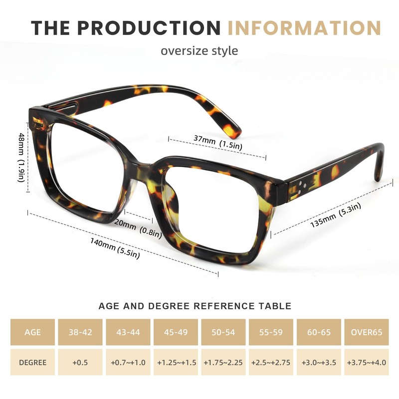 XVXV Reading Glasses for Women Men - Blue Light Blocking
