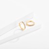 Gold Hoop Earrings for Women, Sterling Silver Small Huggie Hoop