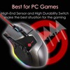erekomu Gaming Mouse/Optical/16000DPI/13 Buttons/Wired/Black
