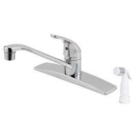 Pfister Pfirst Series 1-Handle Kitchen Faucet with Side Spray, Polished Chrome