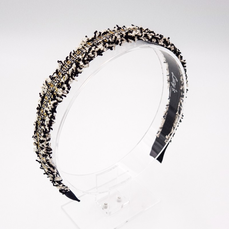 Burnaby Gold Tweed Hairband / 버나비 골드 트위드 헤어밴드