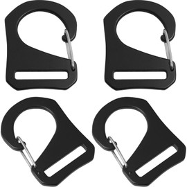 LUORNG 4PCS Spring Buckles Backpack Luggage Aluminum Alloy 1inch ID Aerospace Metal Quick Release Buckles For Webbing Straps Tactical Belts