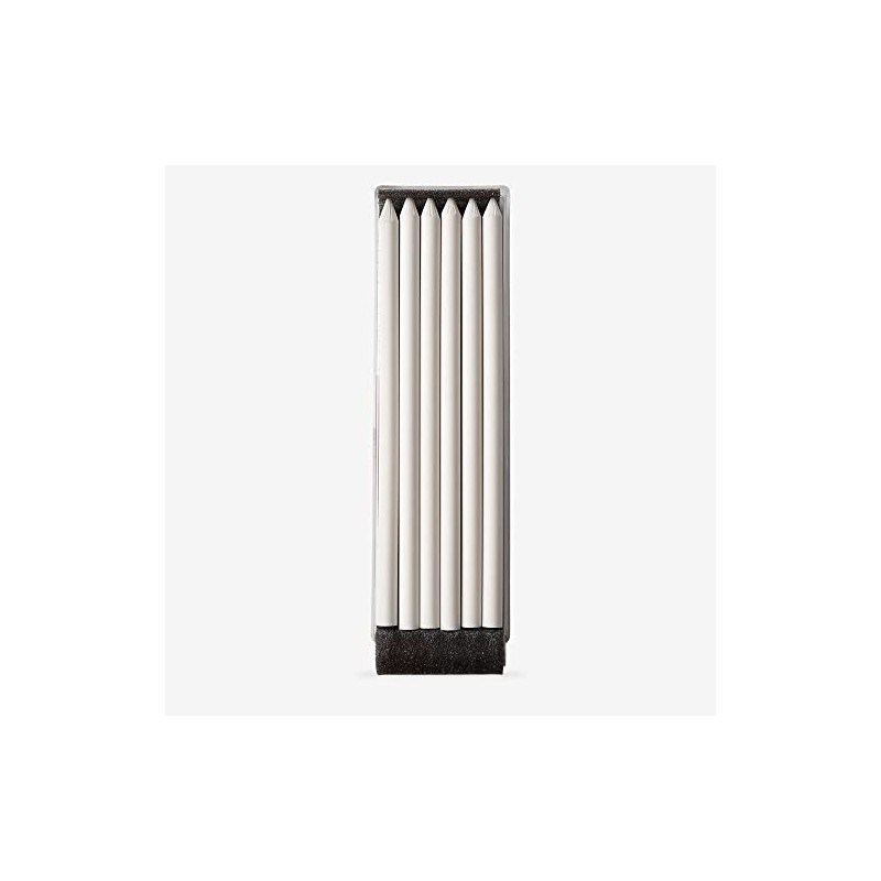 Koh-I-Noor : 5.6 mm Lead: 6 x White Drawing Chalks