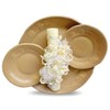 Set de Vela para Bautizo unisex/Juego completo para Bautizo/Color beige