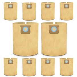 KEEPOW 10PCS DXVA19-4102 Vacuum Bags for DEWALT 12-16 Gallon Wet/Dry Vacuum, Disposable Dust Filter Bag for DEWALT Vacuums DXV12P DXV14P DXV16P DXV16PA DXV16S, for DEWALT Shop Vac Bags