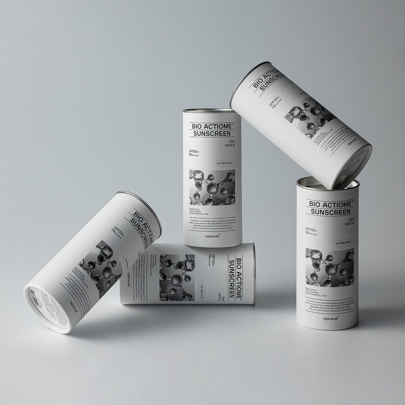 오가나셀 바이오 액티옴 선스크린 SPF50+ PA++++ 무기자차 민감성 자외선차단제 Oganacell