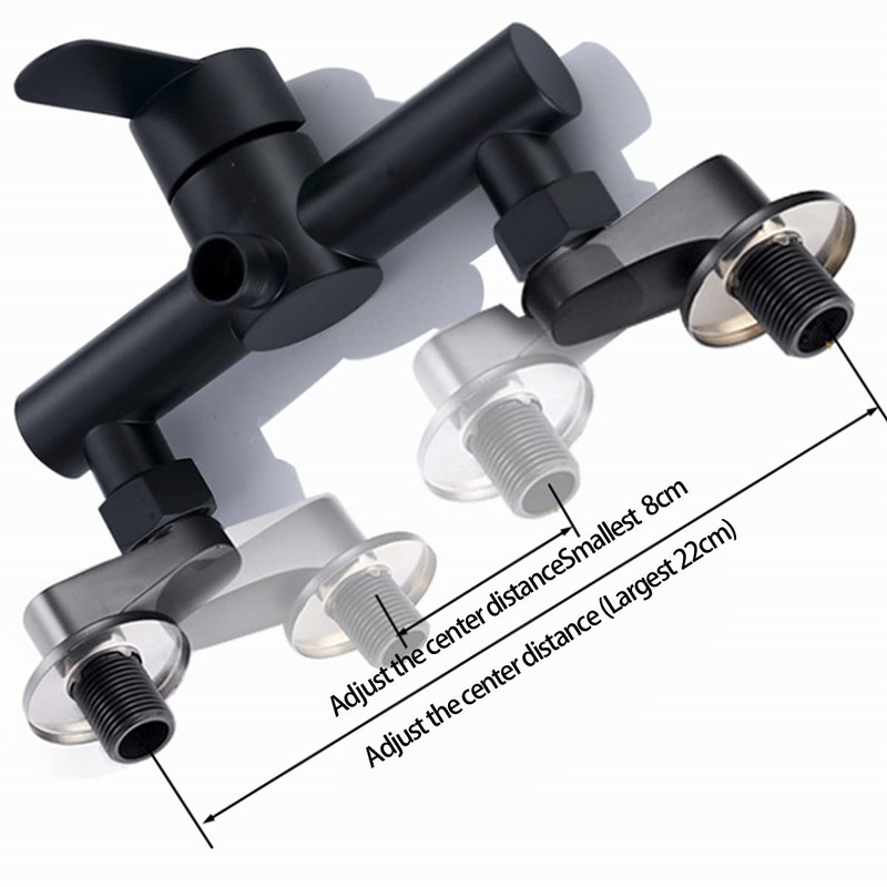 Gnimauhz Solid Brass Bathtub Wall Mount Shower Faucet Claw Foot