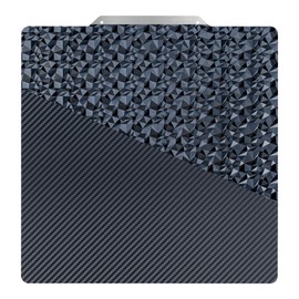 AJOYIB 220mm (NO Magnetic Base) PEO (Diamond Pattern) & PET (Carbon Fiber Pattern) 3D Printer Build Plate Adhesive Print Bed Artilery Genius A net A6 A8