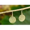 WINDALF SVALA Earrings 3.5 cm The Flower of Life Bronze,