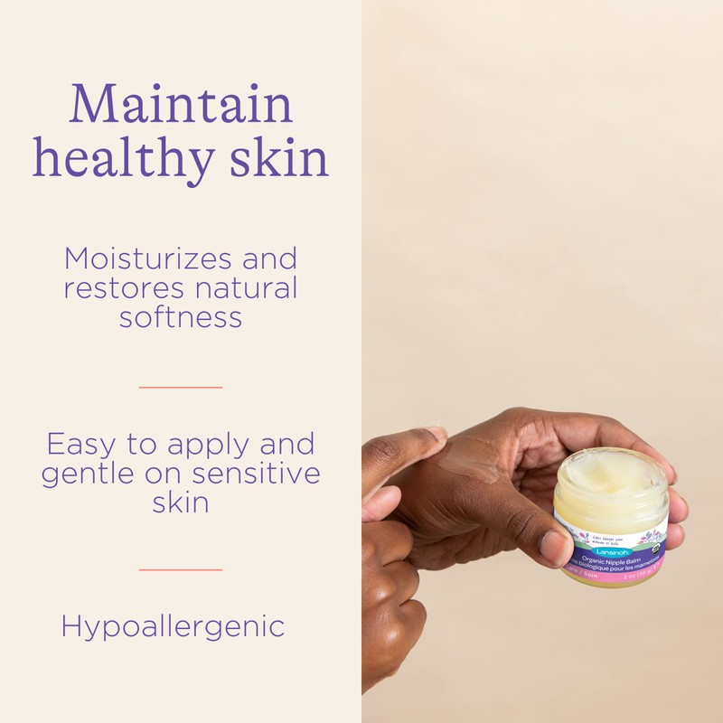 Lansinoh Organic Nipple Balm for Breastfeeding, USDA Certified Organic, Breastfeeding