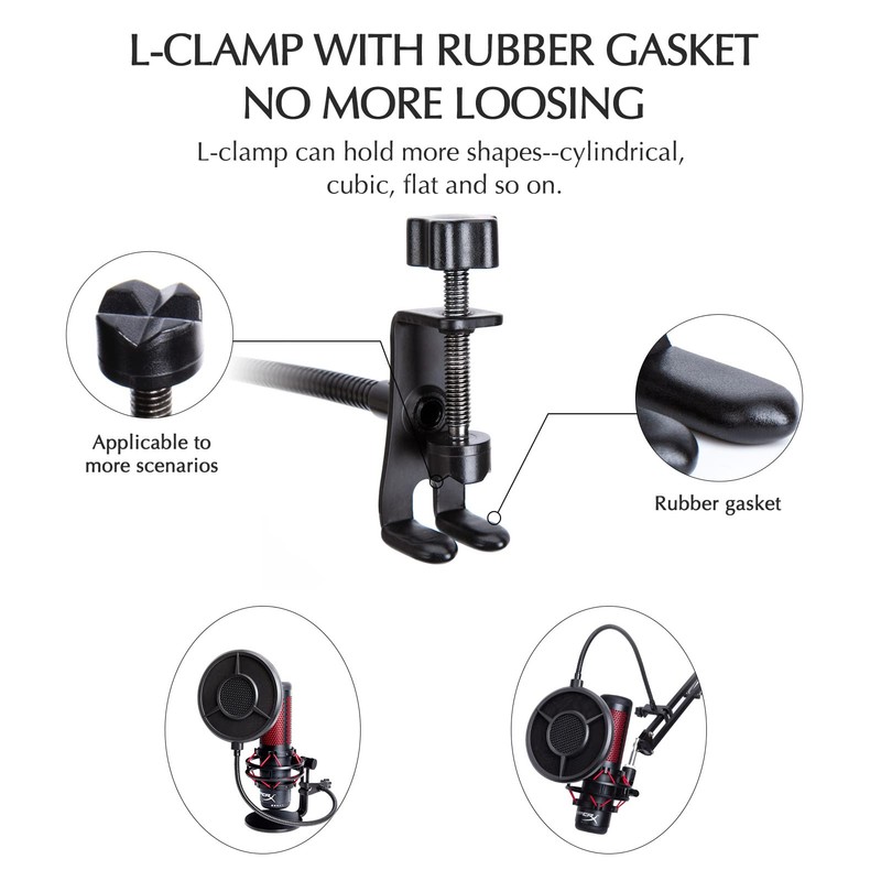 Pop Filter Foam Cover Set for HyperX QuadCast, QuadCast S