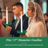 Candle Holder for Candlesticks - 50 Pcs Reusable Plastic Protector