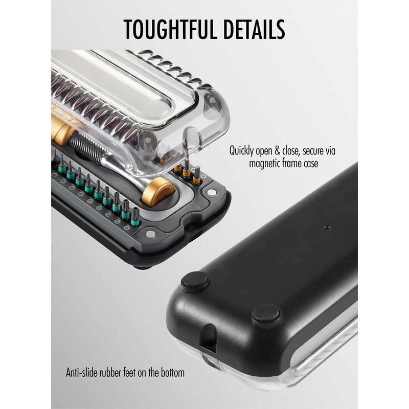 FantastiCAR 37PCS Precision Screwdriver Kit, Durable S2 Steel Microbits, with