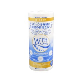 W-PH Mat Roll, Medium, White, 10.8 x 9.4 inches (275 x 240 mm), 50 Sheets per Piece, F-Pico Kitchen Paper, Freshness Retention, Drip Absorption, Double Layer Type, Fish, Fresh Fish, Meat, Kitchen