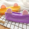 Rabbit Microfiber Hairband Purple Band 5ea