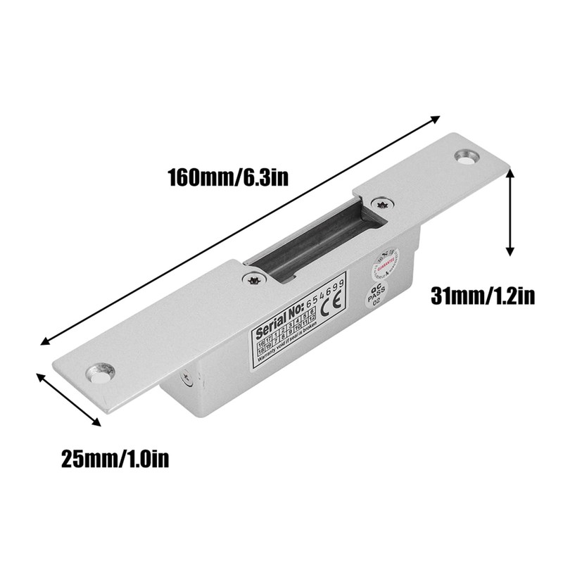MUNEFE Access Control Electric Strike Door Lock, Electric Lock for