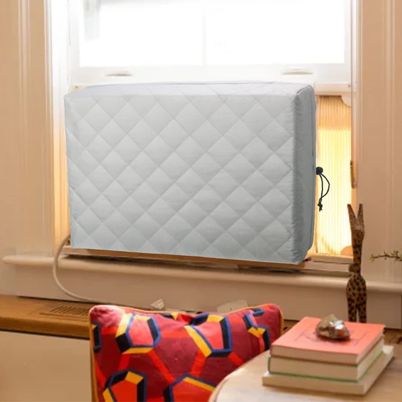 HOXHA 2 Pack Indoor Air Conditioner Cover for Window Units,