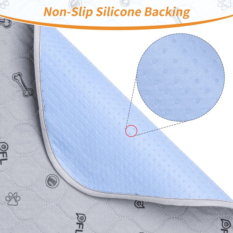 Washable Pee Pads for Dogs, 4Pack Reusable Puppy Training Pads
