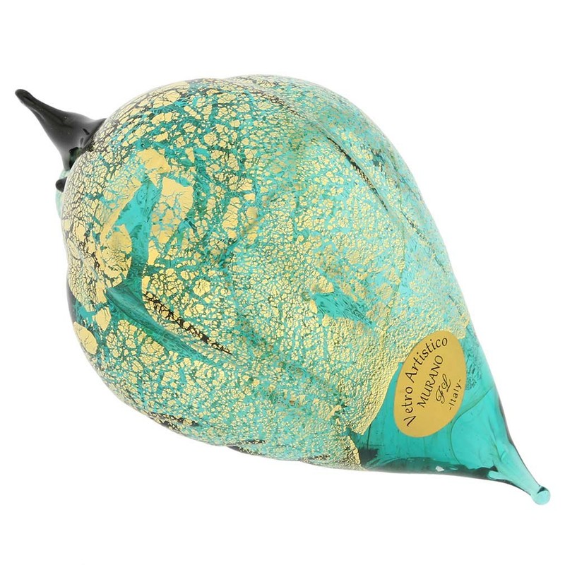 Glass Of Venice Murano Glass Bird - Aquamarine