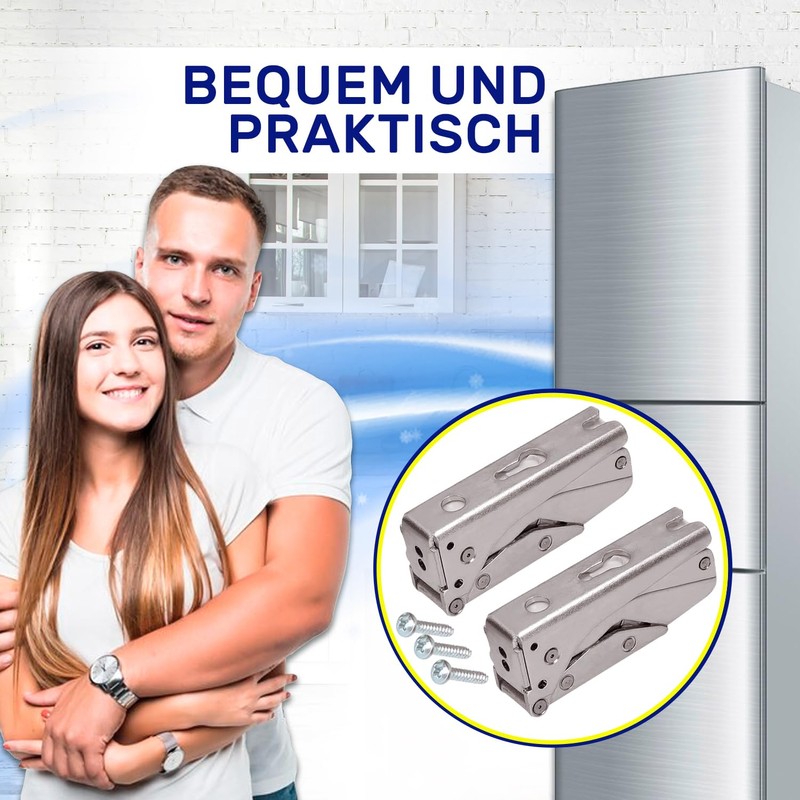 Pack of 2 Fridge Hinges Top and Bottom for Door