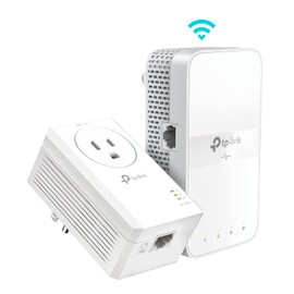 TP-Link Powerline WiFi Extender TL-WPA7617 KIT - Includes AV1000 Powerline Ethernet Network Adapter and AC1200 Dual Band Extender, Gigabit Port, Passthrough, OneMesh, Ethernet Over Power, Plug & Play