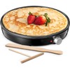 Crepe Maker Machine, Reemix Compact Pancake Griddle Precise Temperature Control,
