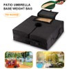 Patio Umbrella Base Weight Bag, 18" Square 900D with Large