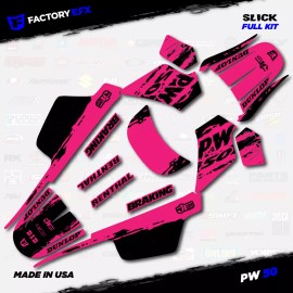 Factory EFX Black & Pink Slick Racing Graphics kit fits Yamaha PW50 PW 50 All Years