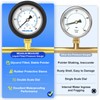 MEANLIN MEASURE 0~100Psi Stainless Steel Liquid Filled Pressure Gauge 1/4"