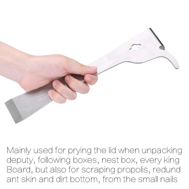 Zerodis Beekeeping Beehive Scraper Stainless Steel Beekeeping Tool Beekeeping Equipment