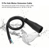 Electric Bike Motor Convert Extension Cable 9 Pin 31cm Conversion