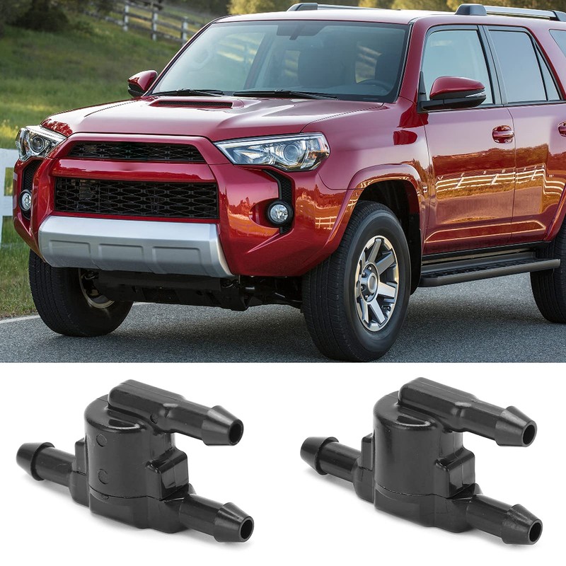 Shanrya 8532128020 Windshield Washer Check Valve, Durable Reliable 2pcs Wiper
