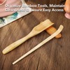 Taefuhnn 6 Pcs Matcha Whisk Set Making Kit with Bamboo