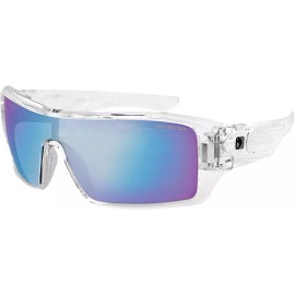 BOBSTER PARAGON SUNGLASSES CLEAR W/CYAN MIRROR LENS PART# EPAR002