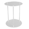Clear Acrylic Plant Stand Round Top Corner Holder Planter Flower