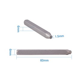 PandaHall Elite 36 Pcs Letter and Number Metal Stamp Set, 1/20 inch 1.5mm Alphabet A-Z and Number 0-9 and Symbol, Iron Uppercase Stamps Punch Press Tool for Imprinting on Metal Jewelry Leather Wood