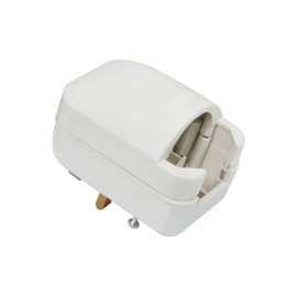 White SCP3 13A Rated Euro Converter Plug- Bulk