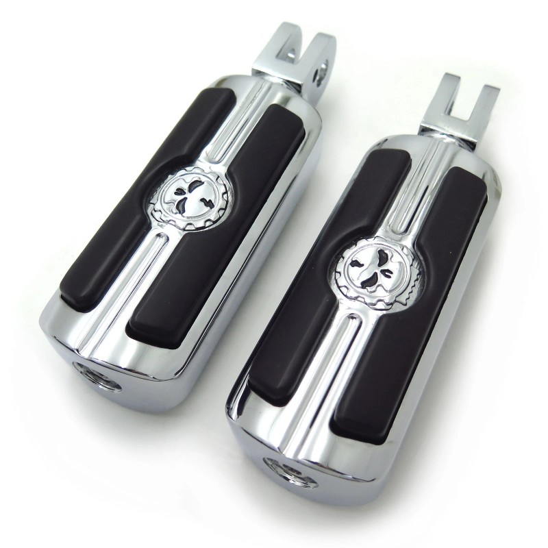 HONGK Gear Skull Footpeg For 2003-2014 Triumph Speedmaster (Front &