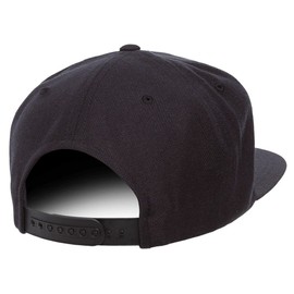 6 Panel Flat Visor Classic Snapback (6089) - Flat darknavy
