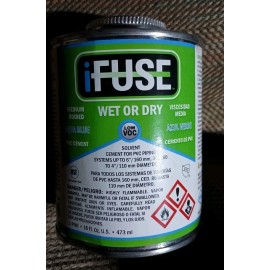 DURA iFUSE iFUSE PVC CEMENT CLEAR  MEDIUM BODIED SOLVENT LOW VOC WET/DRY  16 Oz.