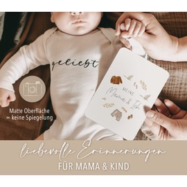 40 Milestone Cards Baby - Inspirational Milestone Cards Set Including Gift Box - for Girls - Hello Du Bohotraum