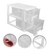 DOITOOL Clear Drawer Organizer Box for Office Desk Storage Case