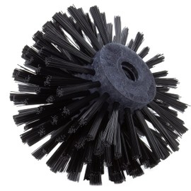 SPARTA Industrial Tank Brush Head Pipe Brush Head, Drain Brush with 3/4" Thread Hole (Handle Not Included) for Commercial Use, Plastic, 6 x 4.3 Inches, Black