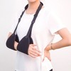 Arm and Shoulder Support Sling Brace for Injury Protection Black