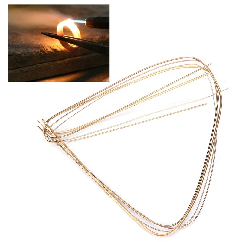 4pcs Gold and Silver Welding Rods Set - 0.5mm, 0.7mm,