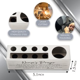 vizuzi Nurse Prayer Gifts, Nurse Office Supplies, Nurse Pen Holder, Nurse Station Decor Supplies, Nurse Week Appreciation Thank You Gifts Pencil Pen Holders Zgg35