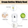 50ml Round Airless Pump Cream Container, Refillable Dispenser Cream Empty