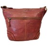 Rowallan Deep Tan Roxburgh Rustic Leather Shoulder Bucket Crossbody Small