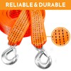 Xtremeauto Heavy Duty Tow Rope Straps With Steel Hooks Car